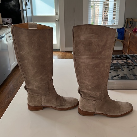 Rag & Bone Grey Suede Riding Boots size 37.5 - Picture 4 of 5